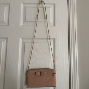 Miztique clutch bag in creak/pink